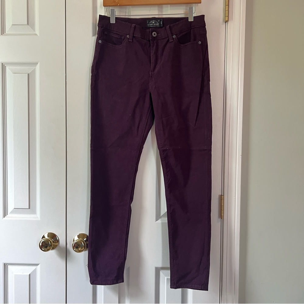 Lucky Brand Purple Skinny Pants